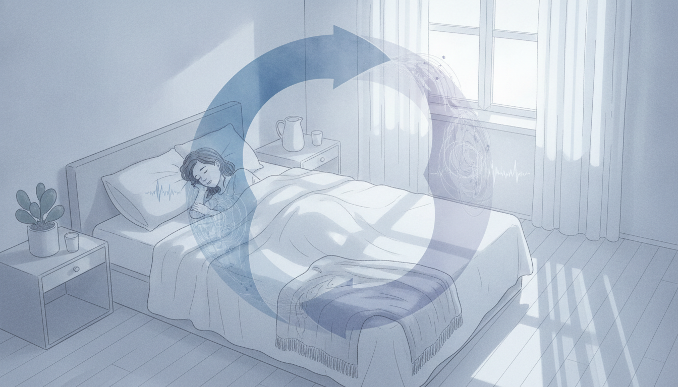 一晩の睡眠の流れと約90分の睡眠サイクル