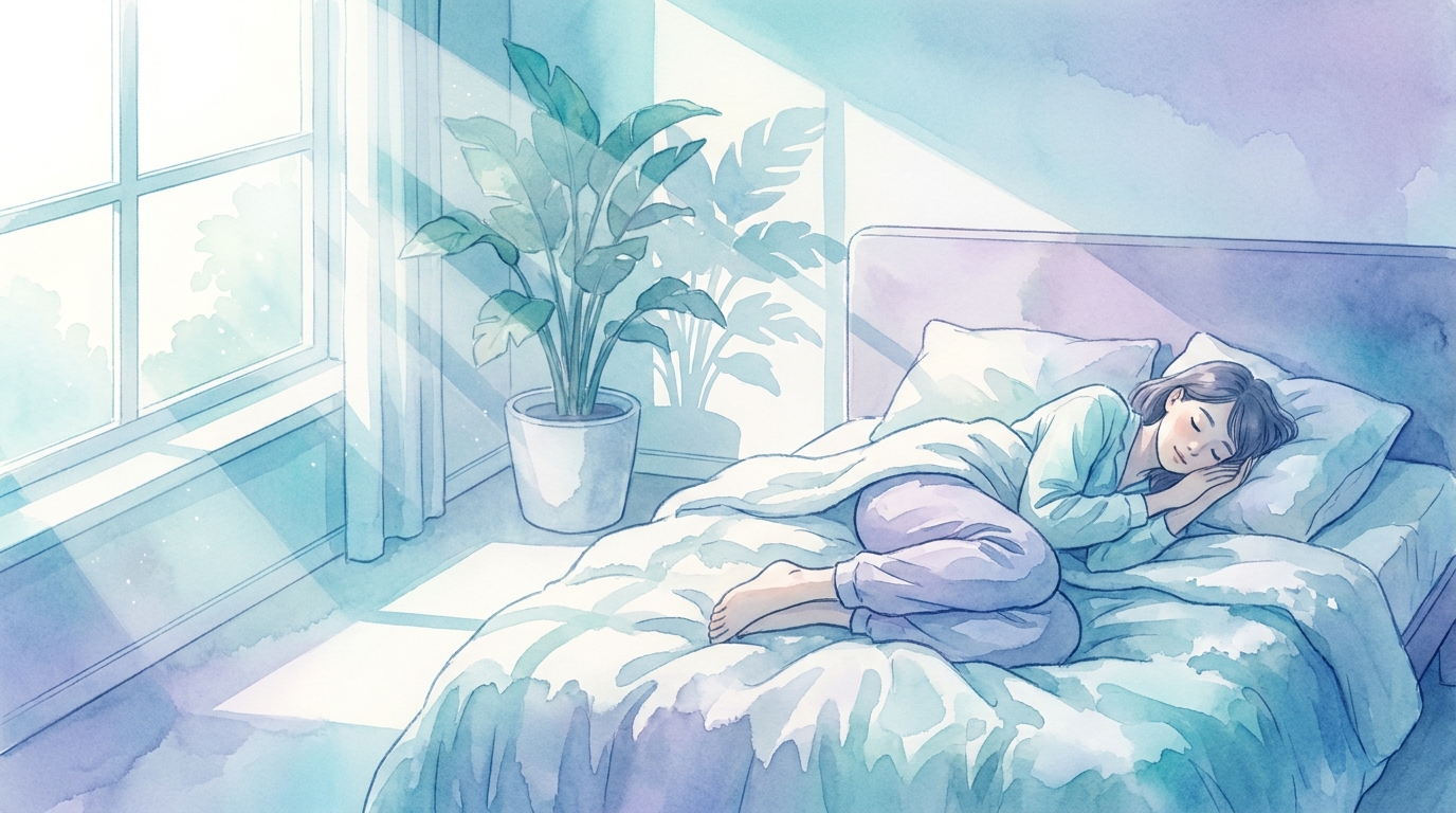 深い眠りにつく方法5ステップ|原因と今夜からできる対策|biyou-suimin
