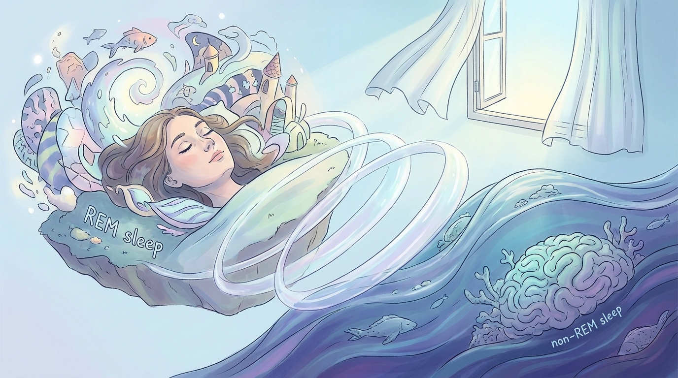 レム睡眠とノンレム睡眠の違いとは?役割・サイクル・整え方を解説